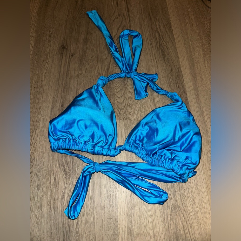 Triangle Halter Bikini Top in Solid Hue